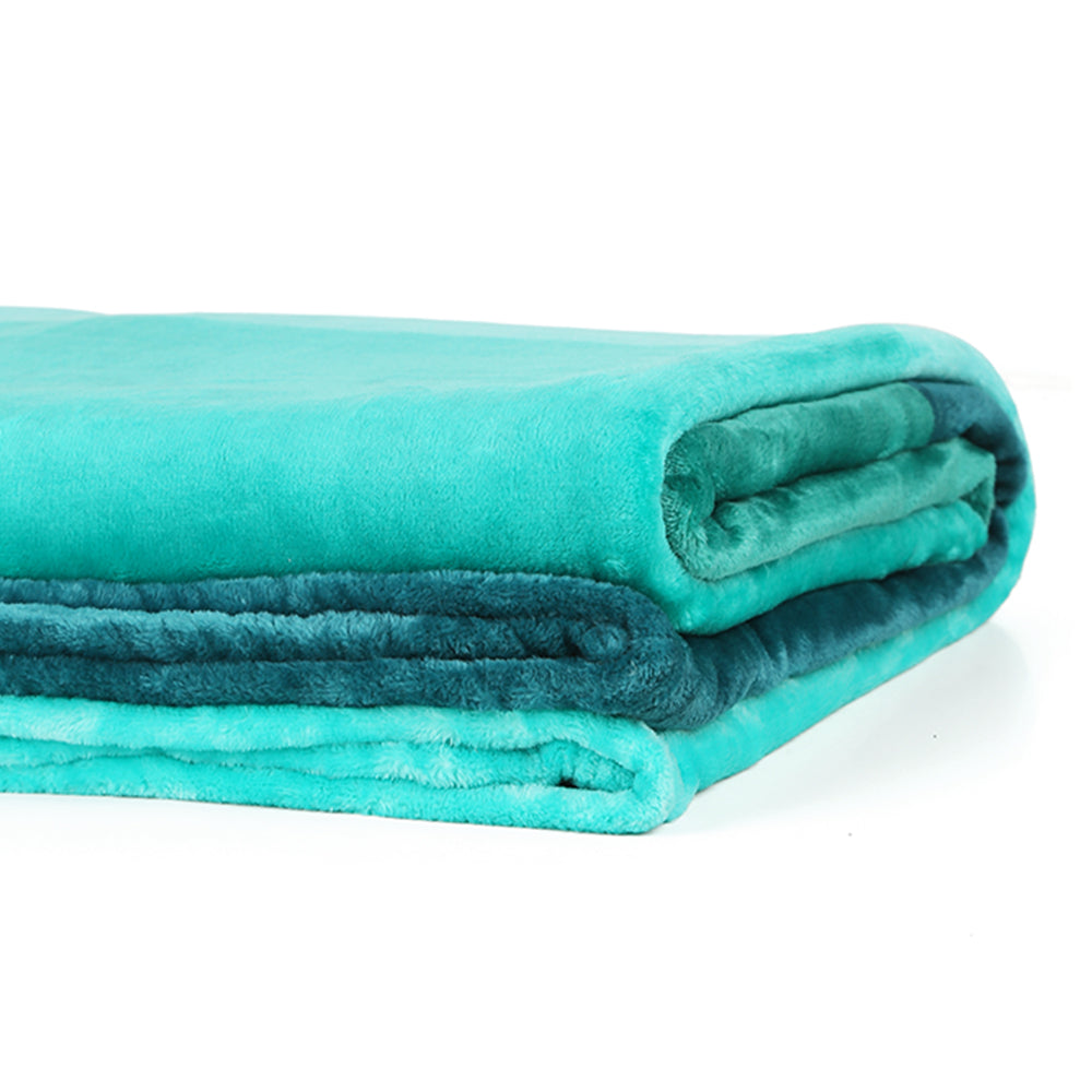 Arliss Gradation Polyester Double Blanket (Green)