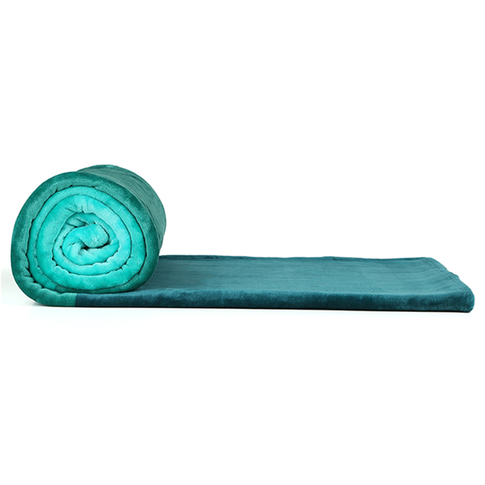 Arliss Gradation Polyester Double Blanket (Green)