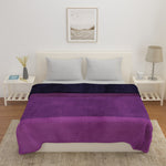 Arliss Gradation Polyester Double Blanket (Purple)