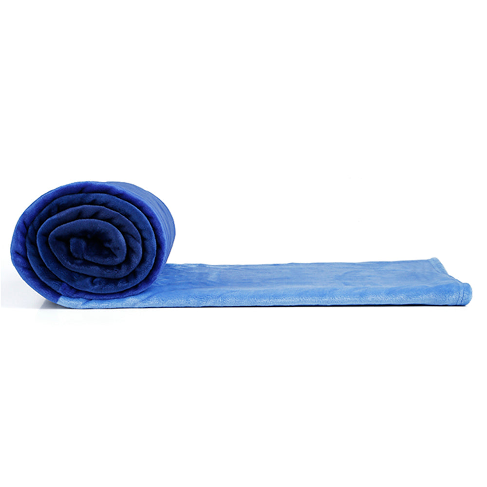 Arliss Gradation Polyester Single Blanket (Blue)