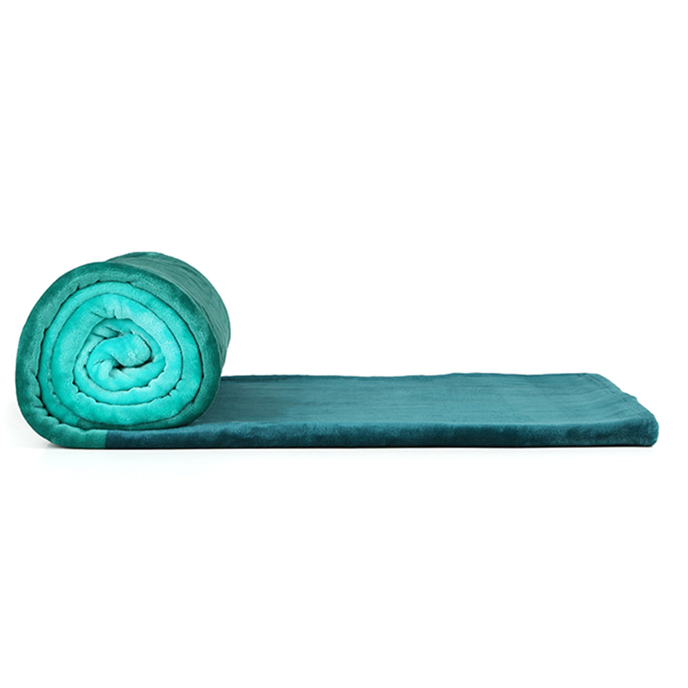 Arliss Gradation Polyester Single Blanket (Green)