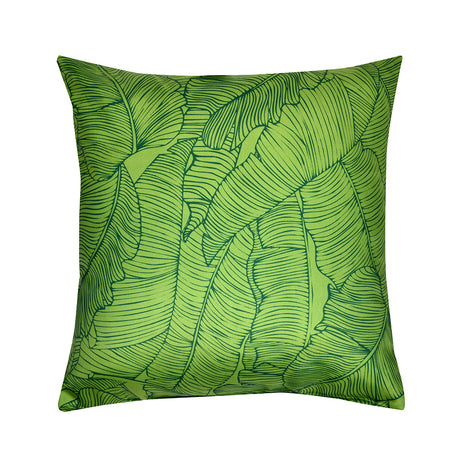 Ariel Biophilic Cult Satin Fabric 16' x 16' Filled Cushion (Green)