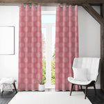 Veera Jacquard Floral 9 Ft Polyester Long Door Curtains Set of 2 (Onion)