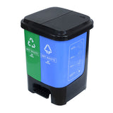 Twin Dustbin 10 Liter Each Blue & Green