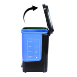 Twin Dustbin 10 Liter Each Blue & Green