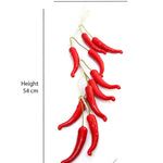 Artificial Chillies Bunch (Red)