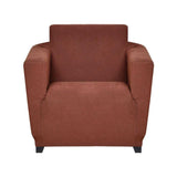 1 Seater Knit Sofa Cover (Brown)