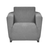 1 Seater Knit Sofa Cover (Grey)