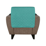 Reversible 1 Seater Sofa Cover 179 cm x 165 cm (Sea Green & Indigo)