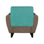 Reversible 1 Seater Sofa Cover 179 cm x 165 cm (Sea Green & Indigo)