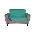 2 Seater Reversible Sofa Cover 179 cm x 223 cm (Sea Green & Indigo)