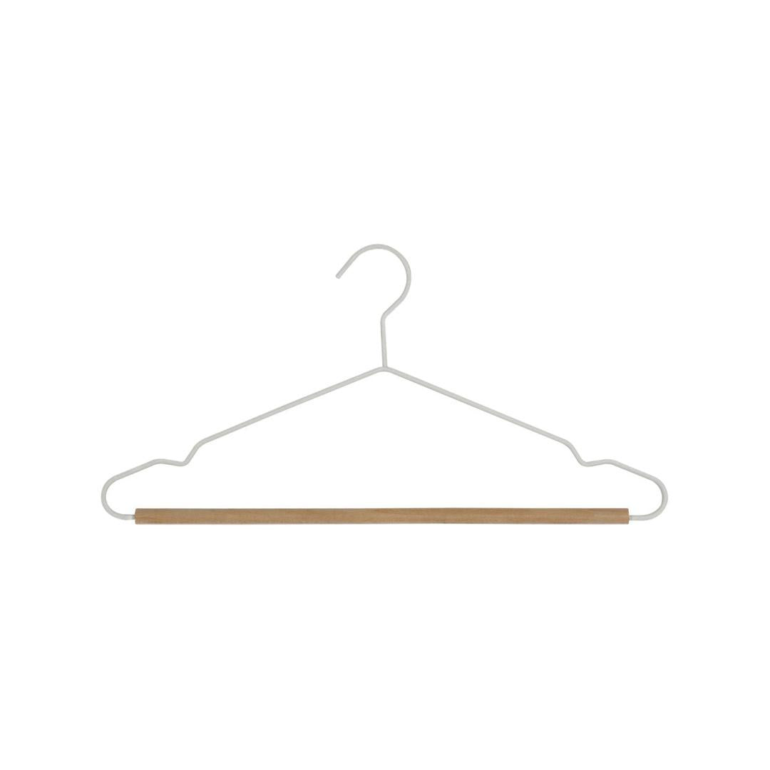 Wooden & Metal Hanger Set of 2 (White)