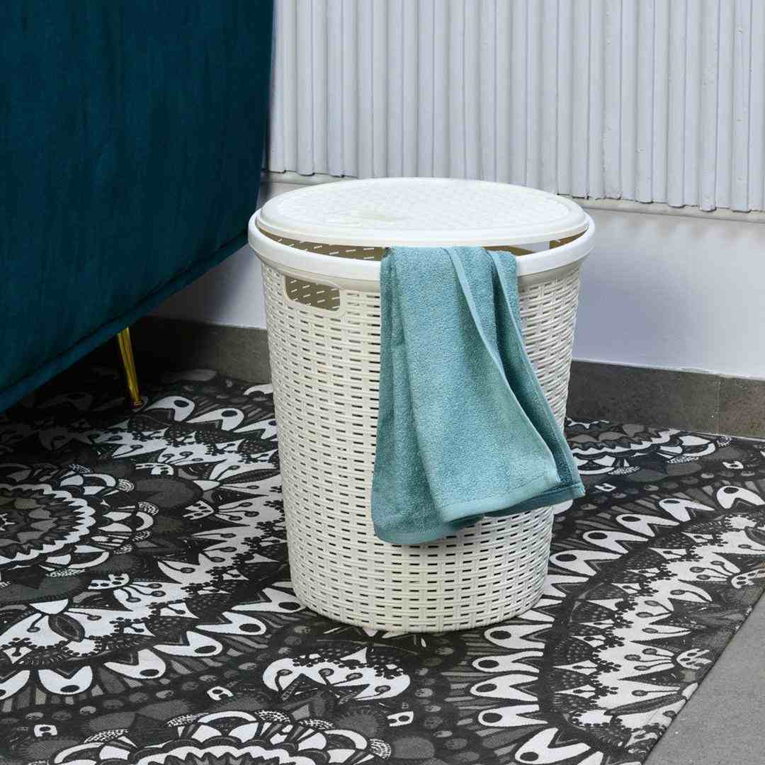 Round Laundry Basket 23 L Grey