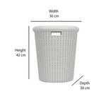 Round Laundry Basket 23 L Grey