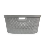 Oval 38 L Laundry Basket (Grey)