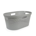 Oval 38 L Laundry Basket (Grey)