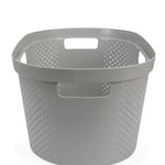 Oval 38 L Laundry Basket (Grey)