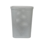 Rectangular 58 Litre Laundry Basket (Grey)