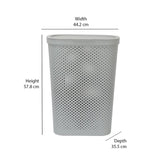 Rectangular 58 Litre Laundry Basket (Grey)