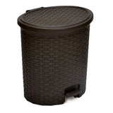 Paddle Dustbin 12 Liter Charcoal Grey