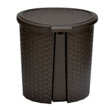 Paddle Dustbin 12 Liter Charcoal Grey