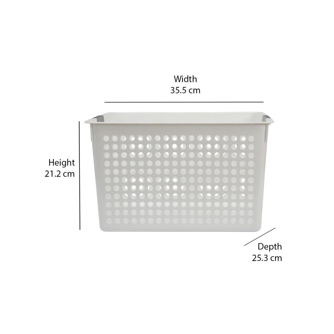 Storage Desk Basket (White)