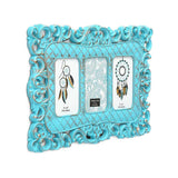 3 Pics Scroll Collage Photo Frame (Green)