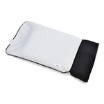 Arias by Lara Dutta Charcoal Hard Memory Foam Pillow (White)