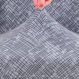 Textured Elegance Fitted 2 Seater Sofa Cover Grey & Multicolor