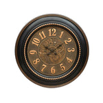 Gold Beads Antique Wall Clock (Black)