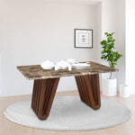 Capri 6 Seater Dining Table (Walnut)