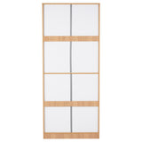 Indio 2 Door Wardrobe With Mirror (Teak & White)