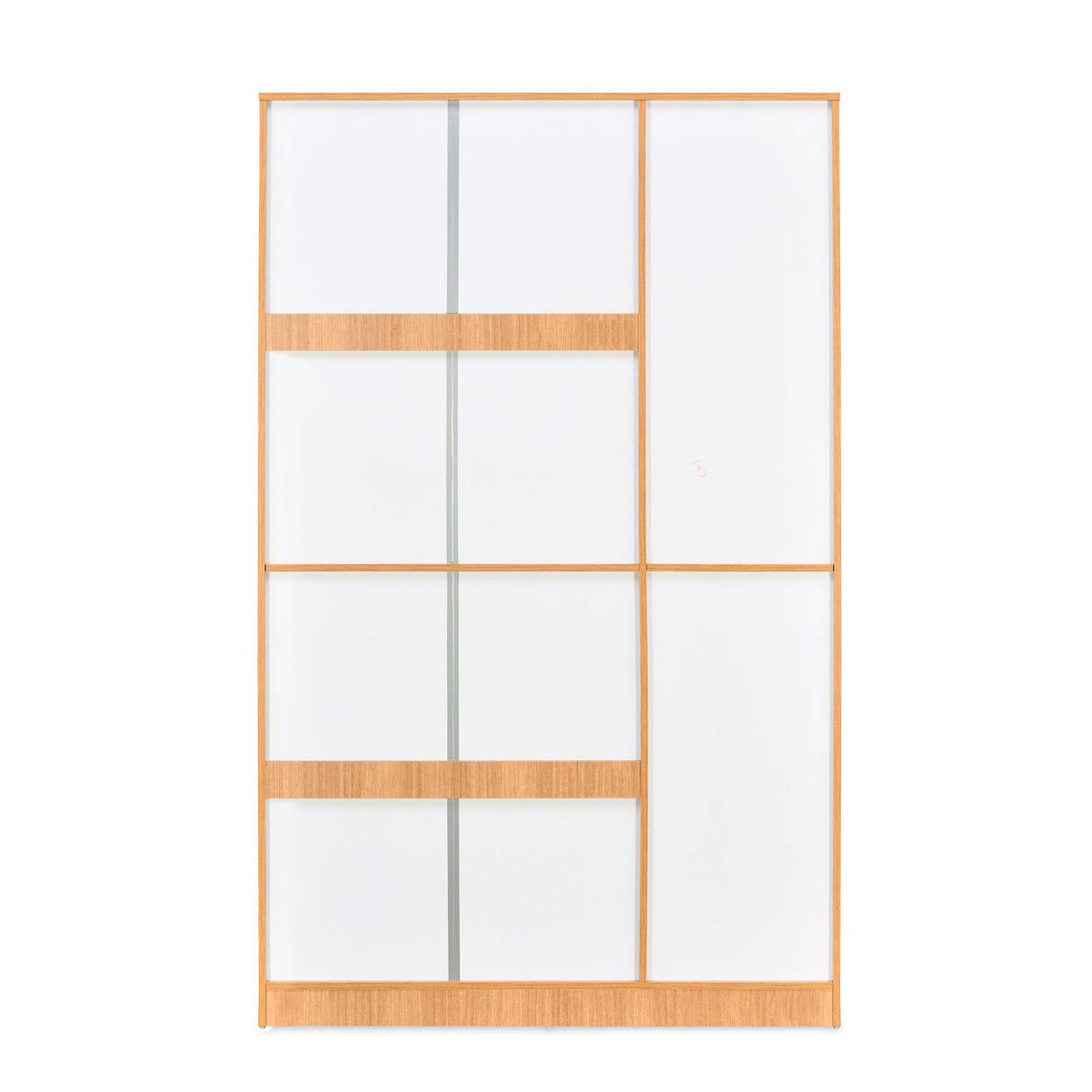 Indio 3 Door Wardrobe with Mirror (Teak & White)