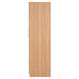 Indio 4 Door Wardrobe With Mirror (Teak & White)