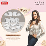 Arias by Lara Dutta Moon Winter Forest Dinner Set - 33 Pieces