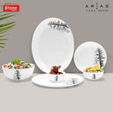 Arias by Lara Dutta Moon Winter Forest Dinner Set - 33 Pieces