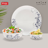 Arias by Lara Dutta Moon Blue Spring Dinner Set - 14 Pieces