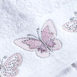 Arias by Lara Dutta Butterfly Print Bath Towel (White)