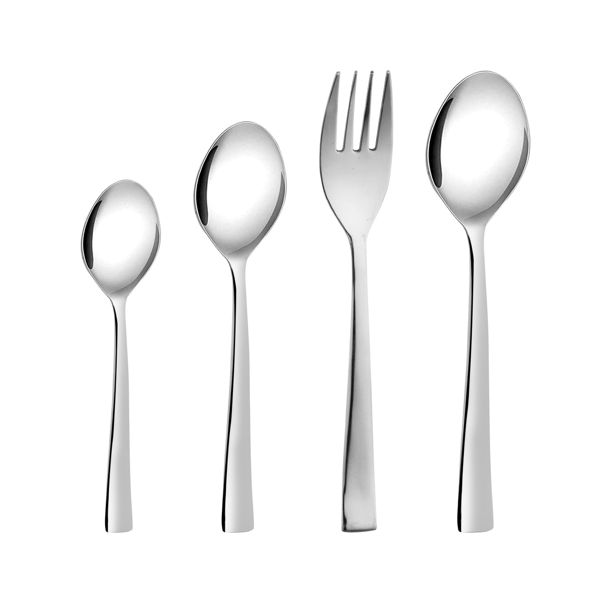 Arias by Lara Dutta Fiesta Cutlery Set of 24 With Stand (Silver)