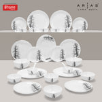 Arias by Lara Dutta Moon Winter Forest Dinner Set - 33 Pieces