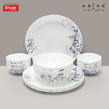 Arias by Lara Dutta Moon Blue Spring Dinner Set - 14 Pieces