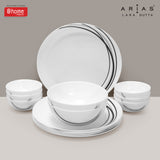 Arias by Lara Dutta Moon Black Fantasy Dinner Set - 14 Pieces