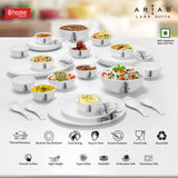 Arias by Lara Dutta Moon Winter Forest Dinner Set - 33 Pieces