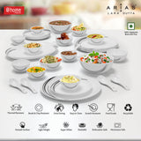 Arias by Lara Dutta Moon Black Fantasy Dinner Set - 33 Pieces