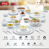 Arias by Lara Dutta Moon Morning Glory Dinner Set - 33 Pieces