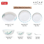 Arias by Lara Dutta Moon Morning Glory Dinner Set - 33 Pieces