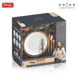 Arias by Lara Dutta Moon Winter Forest Dinner Set - 14 Pieces