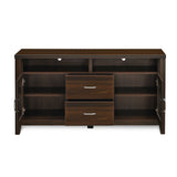 Jonas Engineered Wood TV & Entertainment Unit (Classic Walnut)