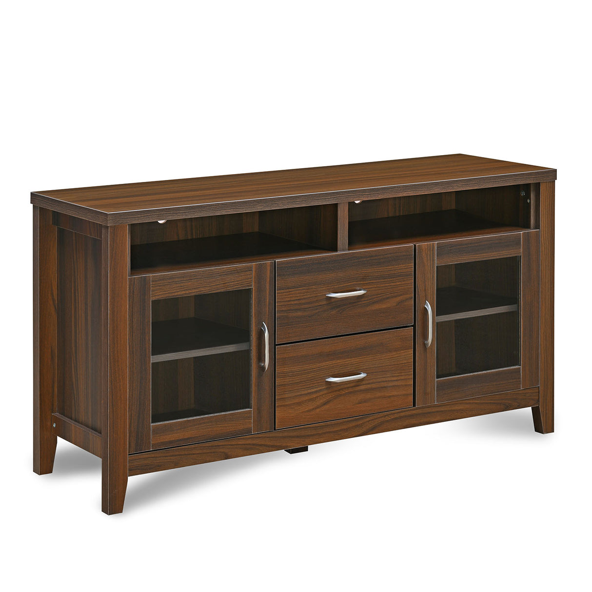 Jonas Engineered Wood TV & Entertainment Unit (Classic Walnut)