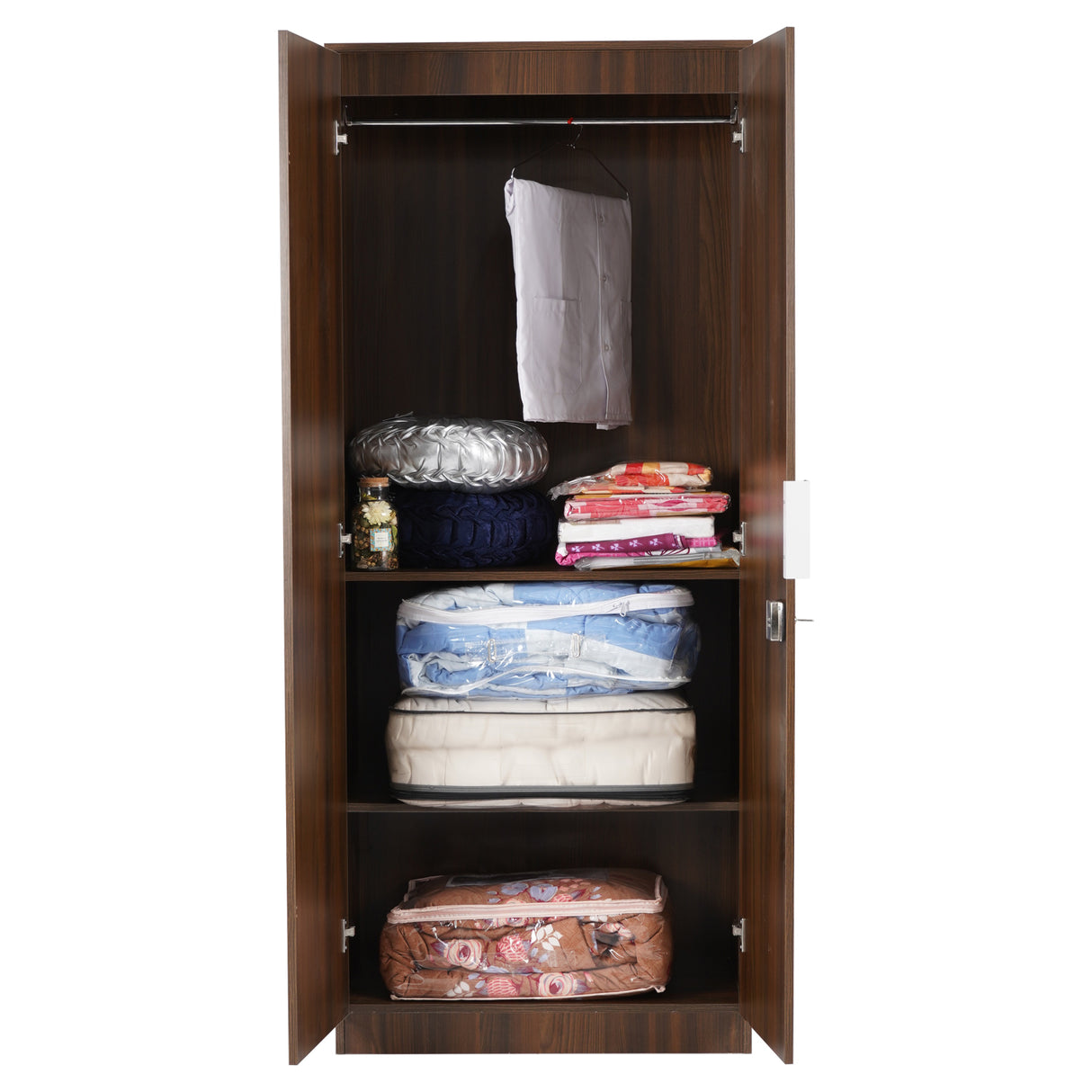 Joyce 2 Door Wardrobe (Classic Walnut)